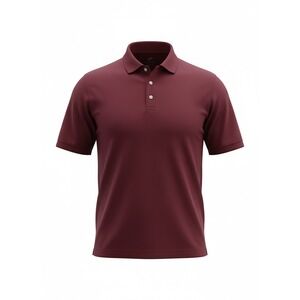 UltraClub Platinum Performance‎ Mens Polo Shirt Maroon Burgundy Short Sleeve M